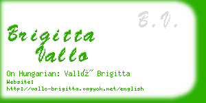 brigitta vallo business card